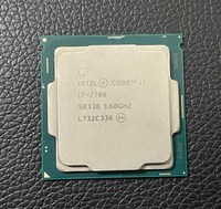 Pour processeur de bureau Core I7-7700 3,60 GHz jusqu'à 4,20 GHz 8 Mo de cache LGA1151 14 nm Technologie de virtualisation SR338