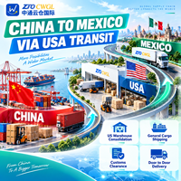 Transit de fret Mexique-Chine via les États-Unis, dédouanement rapide, livraison DDP porte-à-porte