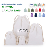 Sac de rangement en toile de coton et lin recyclé, écologique, avec cordon de serrage et poches - Portable et réutilisable, personnalisable, prix d'usine