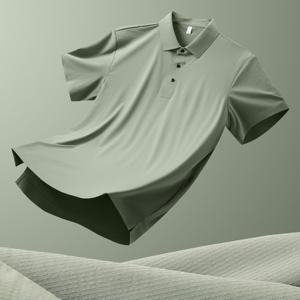 Camiseta de Golf de secado rápido para hombre con bordado de logotipo personalizado para polos, camisetas deportivas de punto, camiseta de uniforme de trabajo - Product Image 3