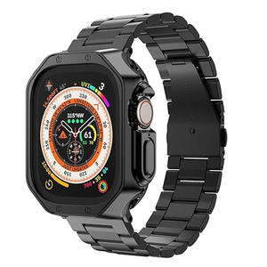 Universel pour iWatch <span class=keywords><strong>Bracelet</strong></span> de montre de luxe en métal <span class=keywords><strong>Bracelet</strong></span> <span class=keywords><strong>avec</strong></span> une texture sculptée profonde accepte le <span class=keywords><strong>bracelet</strong></span> de montre de luxe à motifs personnalisés - Product Image 4