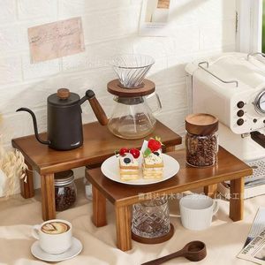Wooden <b>Desktop</b> Storage Rack Multi Purpose Stackable <b>Shelf</b> For Kitchen Living Room - Product Image 1