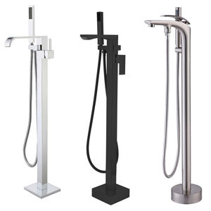 Boden montierte freistehende Messing-Bad armaturen Bad armaturen - Product Image 4