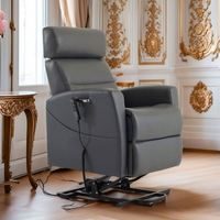 Fauteuil inclinable électrique à double moteur pour la maison, réglable en hauteur, avec positionnement haut/bas et levage parallèle pour salon