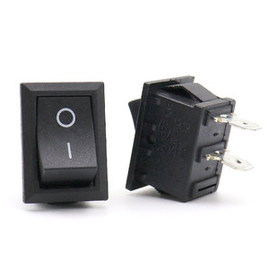 ขายตรงจากโรงงาน สวิตช์โยกสีดำ 15x21 มม. 2 ขา SPST เปิด-ปิด 15 มม. x 21 มม. - Product Image 2