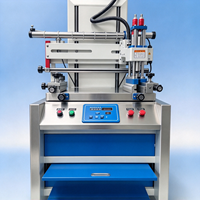 Machine d'impression sérigraphique à plat automatique, pneumatique, compacte, haute vitesse, pour étiquettes, t-shirts, ballons en latex, plastique