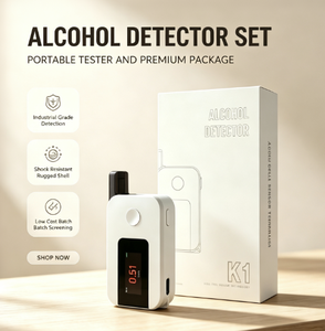 Alcootest numérique portable Airsense K1 à cellule à combustible, haute précision, embout buccal amovible, réponse en 5s, USB Type-C - Product Image 5