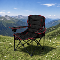 Fauteuil pliant Oxford en acier moderne personnalisé, extra large, léger, durable, portable, pour le camping, la pêche, le pique-nique