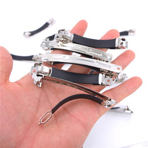 Нескользящие французские заколки для волос с кожаным покрытием, заколки «сделай сам», аксессуары для волос с бантом - Product Image 5