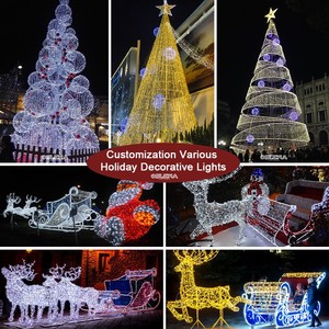 Luces Decorativas Esféricas Navideñas 3D <span class=keywords><strong>de</strong></span> Gran Tamaño para Exteriores, Centros Comerciales y Jardines, Resistentes al Agua IP65, <span class=keywords><strong>de</strong></span> Uso Comercial - Product Image 3
