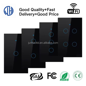 Interruptor de Pared Inteligente Táctil de 1-4 Botones, Estándar Estadounidense y Australiano, con Wifi/Zigbee, para el Hogar, Compatible con Tuya - Product Image 2