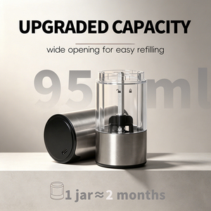One-handed Operation Fast Charging Automatic Salt and <b>Pepper</b> Mill Customizable Sesame for Picnics - Product Image 4