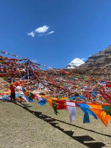 <span class=keywords><strong>Tibet</strong></span> Voyage Croix Drapeaux De Prière Suspendus Drapeau Cinq Couleurs Longda Soie Vent Cheval Drapeau Variété Longueur Lot - Product Image 6