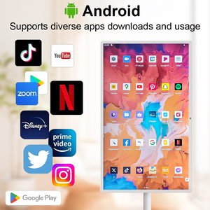 TV thông minh 32inch màn hình cảm ứng đứng di động hiển thị điện tử lớn Tablet PC với bánh xe màn hình di động Android TV với máy ảnh - Product Image 4