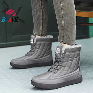Botas de Nieve y Arena Impermeables para Parejas, Talla Grande, Estilo Cortavientos, Zapatos de Algodón para Invierno y Otoño - Product Image 4