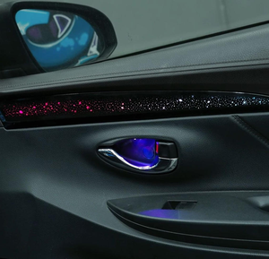 ไฟสร้างบรรยากาศในรถยนต์ SJC บาร์ไฟ LED 12V สำหรับโตโยต้า2014-2022 <span class=keywords><strong>Vios</strong></span> /yaris/yaris L ท้องฟ้าเต็มไปด้วยดวงดาวประดับไฟภายในรถยนต์ - Product Image 3