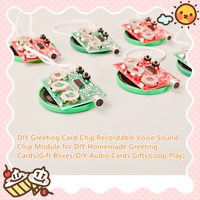 Módulo de Sonido con Chip Musical Programable y Grabable Personalizado, Formato MP3/WAV, Tiempo de Grabación de 10-120s para Tarjetas de Felicitación