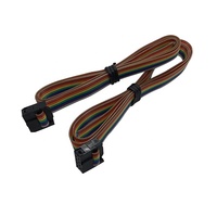 Cable Plano IDC de 40 Pines JFS Audio, Paso de 2.54mm, Longitud de 300mm, 16 Núcleos de Cobre, PVC Electrónico, 110V