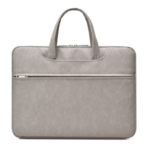 Sac pour ordinateur portable en cuir PU rose, sac de voyage d'affaires, antichoc, imperméable, léger, sac messager, 15,6 pouces, sacoche pour femme - Product Image 4