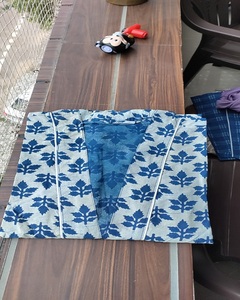 Robe Kimono Imprimée Fleurs Chaudes en Coton, Motif Floral Imprimé à la Main, Respirante, Manches Longues, Vêtement de Nuit, Tailles Disponibles - Product Image 6