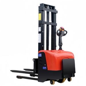 Carrello Elevatore Elettrico Semovente con Braccio per Scaffalature da Magazzino, Portata 2000kg, Altezza di Sollevamento 3m-<span class=keywords><strong>5m</strong></span> - Offerta Speciale - Product Image 1