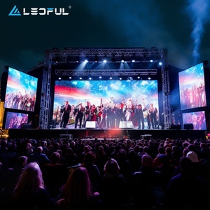 Buổi hòa nhạc sự kiện Nhà thờ đám cưới trở lại sân khấu Màn hình Pixel pitch 3.91 mét trong nhà cho thuê 500x1000mm Tủ LED bảng điều chỉnh hiển thị - Product Image 1