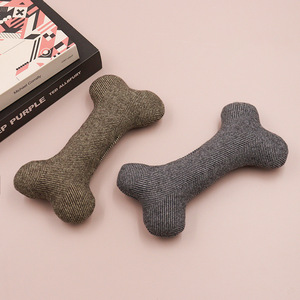 Creative cotton <b>wool</b> pet dog toys, bone-shaped durable dog toys, squeaky pet toy gifts. - Product Image 3