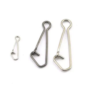 Vente en gros de émerillons de pêche en acier inoxydable de bonne qualité, couleurs noir/blanc/nickel, tailles 0 à 7 pour ligne tressée - Product Image 4