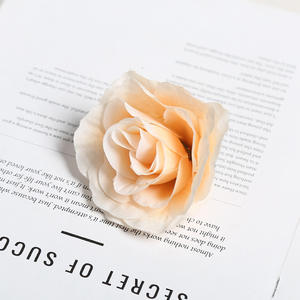 Unique <span class=keywords><strong>Corolle</strong></span> Rose Tête Soie Fleur <span class=keywords><strong>À</strong></span> La Main DIY Fausse Guirlande Coiffe Décoration pour Salon Thanksgiving Fleur - Product Image 2