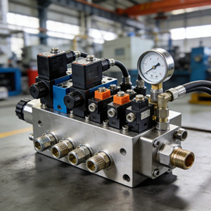 Vanne à cartouche bidirectionnelle en acier inoxydable à raccordement par bride pour système hydraulique à inversion de direction - Product Image 3