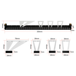 Autonomy Dovetail Tenon Marking Ruler 350mm Precision Carpentry Measuring Tool For Woodworking - Product Image 1