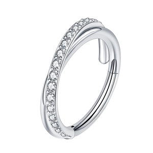 Anillos de Titanio G23 para Piercing Daith, Anillo de Nariz, Septum, Hipoalergénico, Joyería de Titanio ASTM F136, Pendientes Helix - Product Image 6
