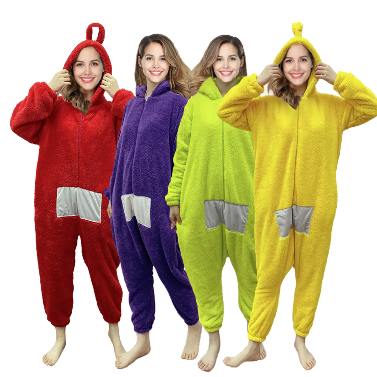 WanBao Manufancture donna uomo animale Teletubbies Cartoon flanella tutina per adulti tutina tutina pigiama