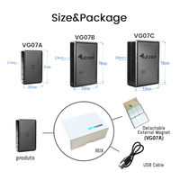 Sistema de Rastreo GPS Gratuito para Vehículos VG07, Portátil, Inalámbrico, 4G LBS, Rastreo en Tiempo Real de Mascotas, Batería de 1500/2500/5000mAh, Almacenamiento en la Nube