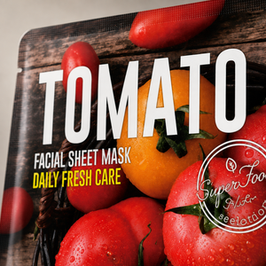 Masque en feuille super-alimentaire à la tomate 25g hydratant pour tous types de peaux - Product Image 4