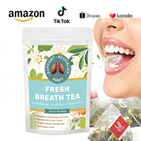 Té para el Aliento Fresco con Vitaminas para Adultos - Solución Herbal Natural para el Mal Aliento, la Boca Seca y la Comodidad Digestiva, Aumenta la Confianza