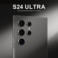 S24 Ultra Smart Phone Pantalla HD de 7 pulgadas Dual SIM 16 + 1TB Almacenamiento 5G 65W Carga rápida 108MP Cámara trasera Deca Core CPU Global