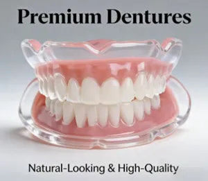 Prótesis Dentales de Silicona de Ajuste Cómodo, Sonrisa Natural, Confianza Instantánea, Cuidado Bucal para Adultos - Product Image 1