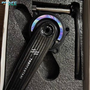 Juego de Bielas de Bicicleta SeeMore de 24 mm con Eje de Titanio y Fibra de Carbono, Bielas de Fibra de Carbono para Bicicleta de Carretera, Potenciómetro Xcadey Gen 2 - Product Image 2