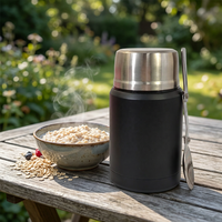 Bocaux isothermes 500ML 750ML en acier inoxydable pour enfants, boîtes à lunch, contenants alimentaires sous vide avec cuillère