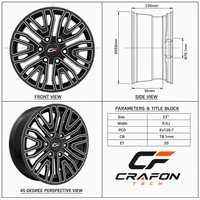 Jantes en alliage d'aluminium forgé CF 18-22 pouces 6x139.7 PCD Neuves pour Chevy Silverado 1500 Trail Boss High Country Custom ODM