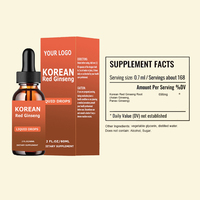 Extrait liquide de ginseng rouge coréen et asiatique en marque blanche – Gouttes de ginseng rouge coréen pour le soutien énergétique