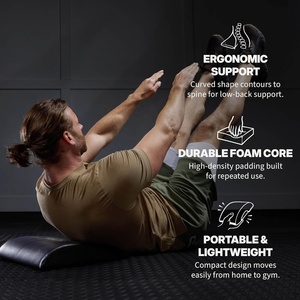 <span class=keywords><strong>Tapis</strong></span> <span class=keywords><strong>de</strong></span> <span class=keywords><strong>gymnastique</strong></span> en cuir PVC <span class=keywords><strong>pour</strong></span> exercices abdominaux, soutien dorsal incurvé, portable, entraînement <span class=keywords><strong>de</strong></span> base et crunches - Product Image 4
