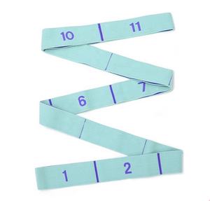 Latin Dance elastische latex katoenen gebreide stretchband oefening <span class=keywords><strong>yoga</strong></span> riem weerstandsband <span class=keywords><strong>8</strong></span> 11 lussegment - Product Image 1