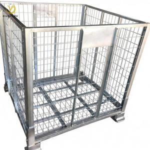 Gabbia di Stoccaggio Industriale Pieghevole in Acciaio Q235 Zincato e Verniciato a Polvere con Chiusura Imbullonata Yilian - Product Image 4