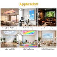 Lumière de fenêtre virtuelle LED 30W, moderne, écologique, simulation de lumière du jour naturelle, CCT sélectionnable, sans scintillement, 200-240V, taille personnalisée