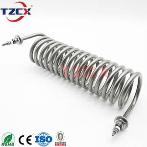 Calentador eléctrico tubular en forma de espiral, elemento de calefacción de acero inoxidable personalizado con certificado CE - Product Image 2