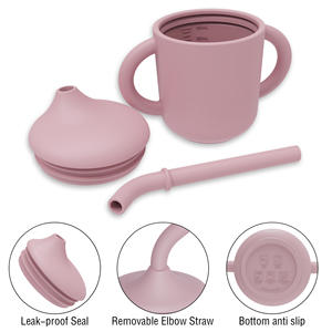 Gobelet d'apprentissage pour bébé en silicone souple, <span class=keywords><strong>personnalisable</strong></span> en gros, première étape - Product Image 6