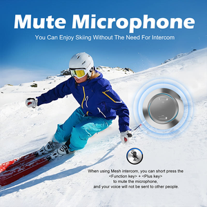 Intercomunicador Bluetooth Impermeable para <span class=keywords><strong>Esquí</strong></span>, Auriculares Inalámbricos con Micrófono, Walkie Talkie <span class=keywords><strong>de</strong></span> Malla para <span class=keywords><strong>Esquí</strong></span> <span class=keywords><strong>de</strong></span> Montaña con Micrófono - Product Image 4