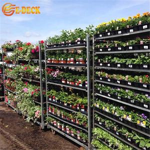 नवीनतम डिजाइन ग्रीनहाउस उद्यान रोलिंग नर्सरी संयंत्र परिवहन धातु रैक और गाड़ियां - Product Image 5